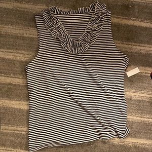 Talbots frilly shirt